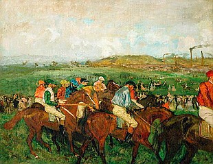 Edgar Degas - Gentlemen race. Before the Departure