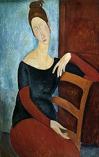 Amadeo Modigliani - The Artist's Wife (Jeanne Huberterne)
