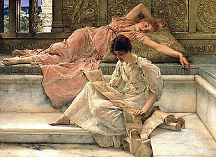Sir Lawrence Alma-Tadema - The Favourite Poet, 1888 