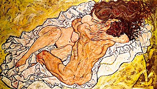 Egon Schiele - The Embrace 