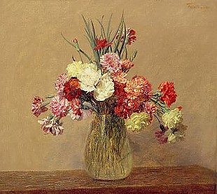 Thédore Fantin-Latour - A Bouquet of Carnations