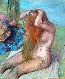 Edgar Degas - Woman doing her Hair