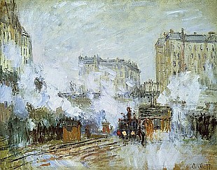 Claude Monet - Exterior of the Gare Saint-Lazare