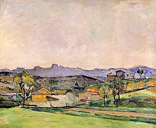 Paul Cézanne - The Chaine de l'Etoile with the Pilon du Roi