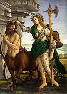 Sandro Botticelli - Athene and the Centaur