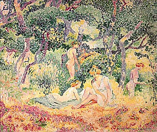 Henri-Edmond Cross - Nudes in a Wood
