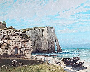 Gustave Courbet - The Cliffs at Etretat after the storm