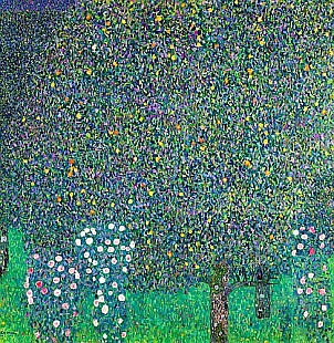 Gustav Klimt - Roses under the Trees