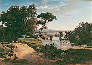 Jean Baptiste Camille Corot - The Bridge at Narni