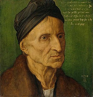 Albrecht Dürer - Portrait of Nuremberger Painter Michael Wolgemut