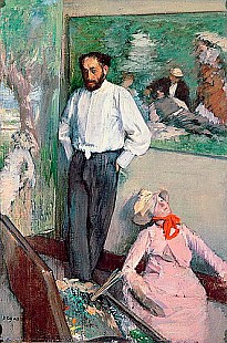 Edgar Degas - Portrait of Henri Michel-Levy in his studio