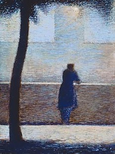Georges-Pierre Seurat - Man leaning on a parapet