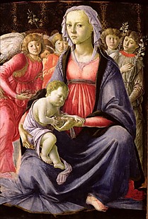 Sandro Botticelli - The Virgin and Child surrounded by Five Angels