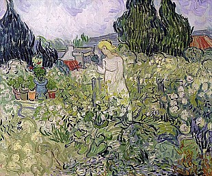 Vincent van Gogh - Mademoiselle Gachet in her garden at Auvers-sur-Oise