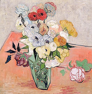 Vincent van Gogh - Vase with roses and anemones