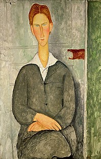Amadeo Modigliani - Young boy with red hair