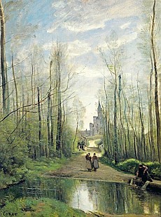 Jean Baptiste Camille Corot - The Church at Marissel