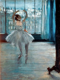 Edgar Degas - Dancing girls in the studio