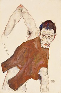 Egon Schiele - Self portrait