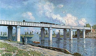 Claude Monet - The railroad bridge pf Argenteuil