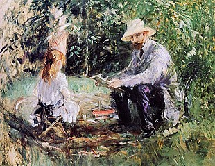 Berthe Morisot - Julie and Eugene Manet
