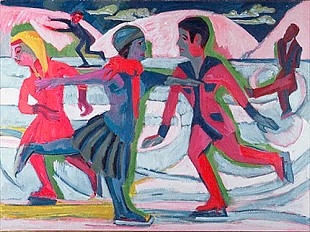 Ernst Ludwig Kirchner - Ice Skaters