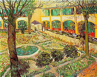 Vincent van Gogh - The garden of Maison de Santé in Arles