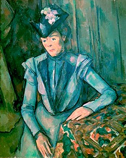 Paul Cézanne - Lady in blue