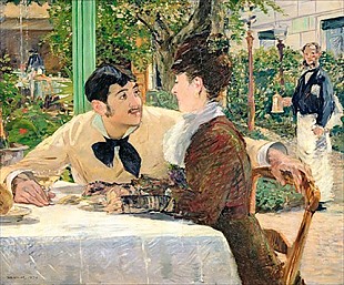 Edouard Manet - The Garden of Pere Lathuille