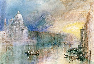 Joseph Mallord William Turner - Venice: Grand Canal with Santa Maria della Salute 