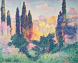 Henri-Edmond Cross - The Cypresses at Cagnes