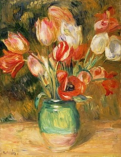 Pierre-Auguste Renoir - Tulips in a Vase
