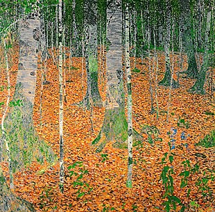 Gustav Klimt - The Birch Wood