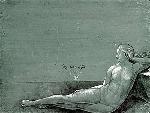 Albrecht Dürer - Reclining female nude