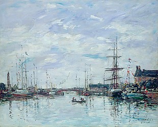 Eugéne Boudin - Deauville, the Dock