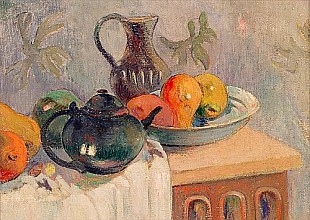 Paul Gauguin - Teiera, Brocca e Frutta