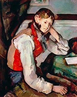 Paul Cézanne - Boy wearing a red waistcoat