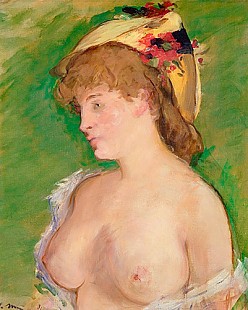 Edouard Manet - The Blonde with Bare Breasts