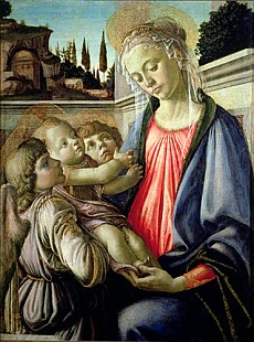 Sandro Botticelli - Madonna and child with angels