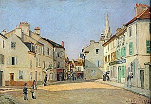 Alfred Sisley - Rue de la Chaussee at Argenteuil