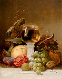 Johann Wilhelm Preyer - Fruit still life