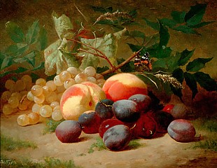 Eugène de Flogny - Fruit still life