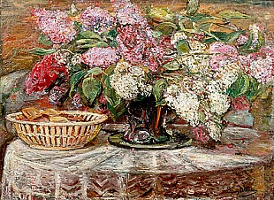 Ludwig Dettmann - Lilac bouquet