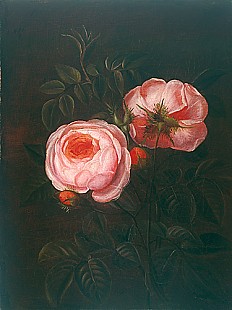 Johan Laurentz Jensen - zugeschr. - Still life with red roses
