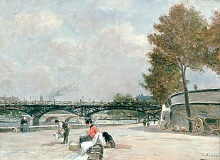 Charles Pecrus - Still day at the Seine