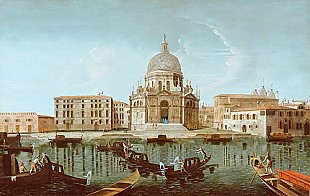 Giovanni Antonio Canal - Umkre Canaletto - Venice-Santa Maria della Salute with Canale Grande