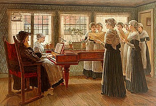 Walter Firle - Song hour in a Silesian music room