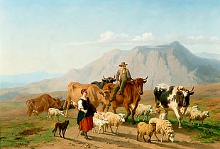 Edmond Tschaggeny - The cattle drive