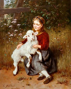 Carl Möller - The pampered lamb