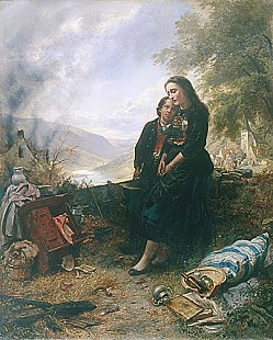 Carl Hübner - Widow at the place of fire
